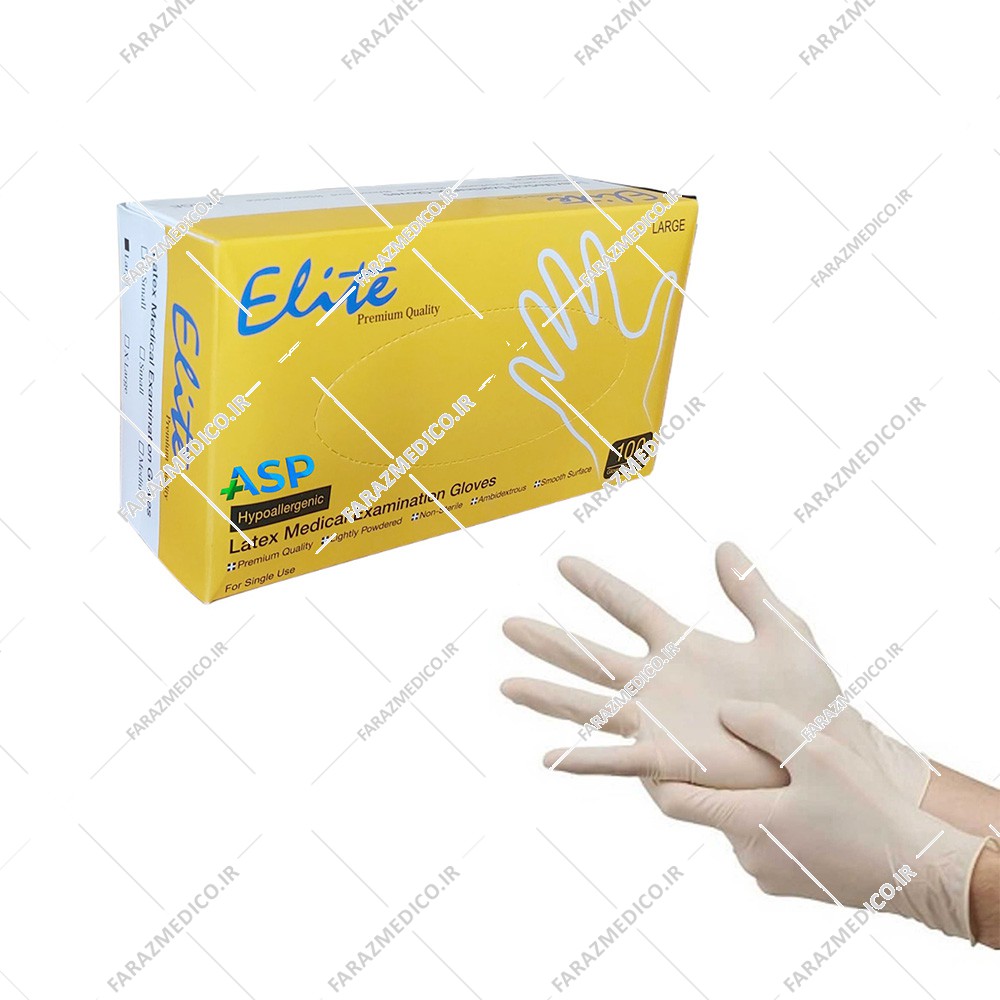 دستکش دکتری لاتکس الیت